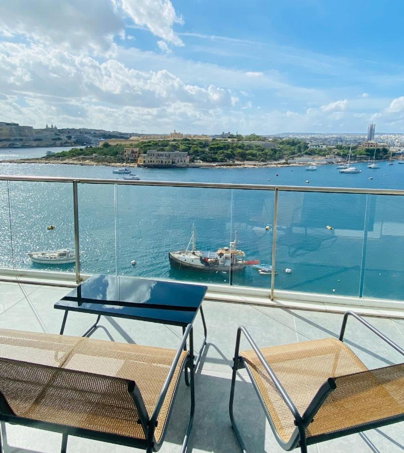 Sliema Seaview Apartment- Valletta Views - Apt 8, 49 Tigne Point Mansions ภายนอก รูปภาพ
